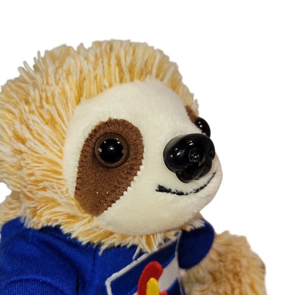 Sloth Plush Stuffed Animal 8" Colorado Flag Shirt Soft Toy Plushy Stuffy - Picture 11 of 16